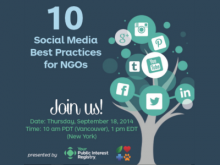 Webinar sobre les 10 millors pràctiques en xarxes socials per a ONG