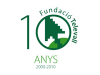 Logo 10è aniversari de la Fundació Televall